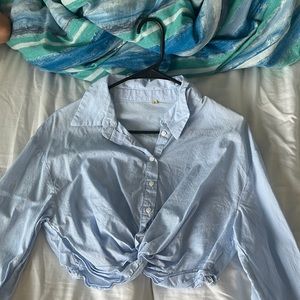 Lightweight front knot long sleeve